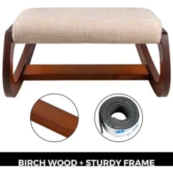 Sedia Ergonomica Inginocchiata Ortopedica Sgabello Poggiaginocchia In Legno -Negozio al dettaglio VIDAXL || HOMCOM || Songmics 82818535 4