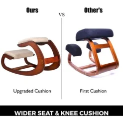 Sedia Ergonomica Inginocchiata Ortopedica Sgabello Poggiaginocchia In Legno -Negozio al dettaglio VIDAXL || HOMCOM || Songmics 82818535 5