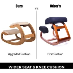 Sedia Ergonomica Inginocchiata Poggiaginocchia In Legno Sgabello In Ginocchio -Negozio al dettaglio VIDAXL || HOMCOM || Songmics 82818956 5