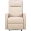 Poltrona Relax In Tessuto Naturale Chiaro - PRODA