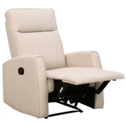 Poltrona Relax In Tessuto Naturale Chiaro - PRODA -Negozio al dettaglio VIDAXL || HOMCOM || Songmics 83723959 4