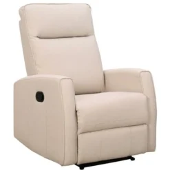 Poltrona Relax In Tessuto Naturale Chiaro - PRODA -Negozio al dettaglio VIDAXL || HOMCOM || Songmics 83723959 5