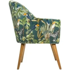 Poltrona In Velluto - Giungla Di Sango - Atmosphera Créateur D'intérieur 6 Poltrona In Velluto - Giungla Di Sango - Atmosphera Créateur D'intérieur -Negozio al dettaglio VIDAXL || HOMCOM || Songmics 83768140 3