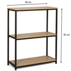 Consolle A 3 Livelli Di Design Industriale DETROIT -Negozio al dettaglio VIDAXL || HOMCOM || Songmics 85683904 5