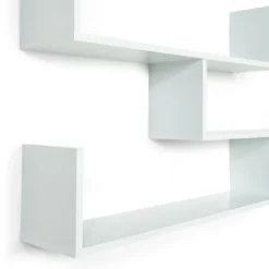 Scaffale A Parete Multiposizione LOU Bianco -Negozio al dettaglio VIDAXL || HOMCOM || Songmics 85683981 3