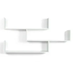 Scaffale A Parete Multiposizione LOU Bianco -Negozio al dettaglio VIDAXL || HOMCOM || Songmics 85683981 5