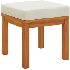 Sgabelli Da Giardino Con Cuscini 2pz 40x40x42cm Massello Acacia VidaXL -Negozio al dettaglio VIDAXL || HOMCOM || Songmics 86433103 4