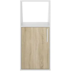 Mobile Mansarda 1 Ante E 1 Nicchia Bianco E Naturale ADEZIO 8 Mobile Mansarda 1 Ante E 1 Nicchia Bianco E Naturale ADEZIO -Negozio al dettaglio VIDAXL || HOMCOM || Songmics 87180423 4