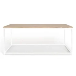 Tavolino 113 Cm Legno E Metallo Bianco, Design Industriale DETROIT 6 Tavolino 113 Cm Legno E Metallo Bianco, Design Industriale DETROIT -Negozio al dettaglio VIDAXL || HOMCOM || Songmics 88042125 3