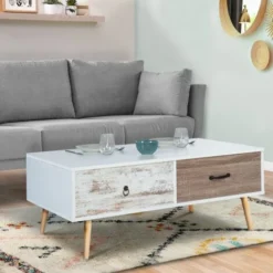 Tavolino Scandinavo Con Piano Sollevabile BAHIA -Negozio al dettaglio VIDAXL || HOMCOM || Songmics 88042166 3