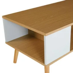 Tavolino Scandinavo In Legno E Verde ALIZE -Negozio al dettaglio VIDAXL || HOMCOM || Songmics 88042224 4