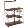 Scaffali Da Cucina Crawley 90x40x131,5cm - Scaffali Da Cucina, Scaffali, Scaffale Per Microonde