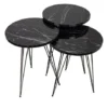 Tavolini Da Salotto Marmo Nero Terek P181