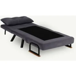 Poltrona Letto Pieghevole Sando Grigio -Negozio al dettaglio VIDAXL || HOMCOM || Songmics 88770911 5