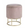 Pouf Contenitore POLINA Velluto Rosa