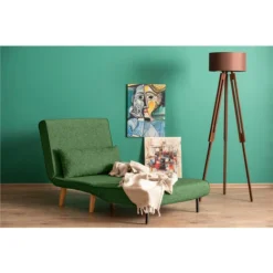 EVERGREENWEB - Poltrona Letto Singola Trasformabile VERDE Poltrona Letto Relax Con Materasso Singolo E Cuscino Imbottito Divanetto Clic Clac A 1 Posto Con Gambe In Legno Foldy 80 -Negozio al dettaglio VIDAXL || HOMCOM || Songmics 89142891 5