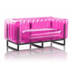 DIVANO YOMI EKO STRUTTURA IN ALLUMINIO ROSA CRISTALLO