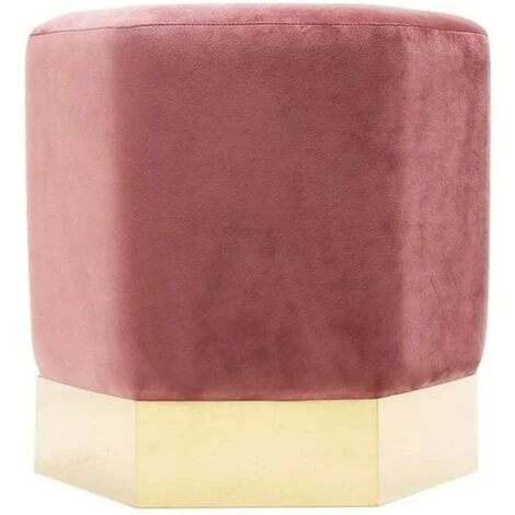 Amore LUX Pouf In Velluto, Poggiapiedi, Mobili Soggiorno, Forma Esagonale, Pouf Moderno, Singolo, Rosa 2 Amore LUX Pouf In Velluto, Poggiapiedi, Mobili Soggiorno, Forma Esagonale, Pouf Moderno, Singolo, Rosa - immagine 2