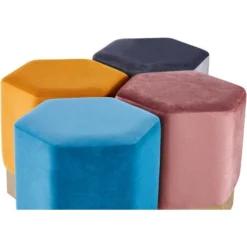 Amore LUX Pouf In Velluto, Poggiapiedi, Mobili Soggiorno, Forma Esagonale, Pouf Moderno, Singolo, Rosa 7 Amore LUX Pouf In Velluto, Poggiapiedi, Mobili Soggiorno, Forma Esagonale, Pouf Moderno, Singolo, Rosa -Negozio al dettaglio VIDAXL || HOMCOM || Songmics 90485779 4