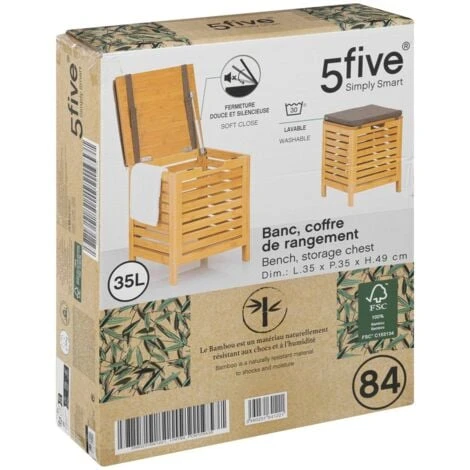 Panca Portaoggetti In Bambù - 5 Five Simply Smart 2 Panca Portaoggetti In Bambù - 5 Five Simply Smart - immagine 2