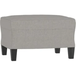 Divano A 3 Posti - Divano Relax Sofa Con Poggiapiedi Grigio Chiaro 180cm In Tessuto BV599796 - BonneVie -Negozio al dettaglio VIDAXL || HOMCOM || Songmics 91515347 5