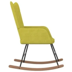 VIDAXL Sedia A Dondolo Verde In Tessuto -Negozio al dettaglio VIDAXL || HOMCOM || Songmics 92135397 3