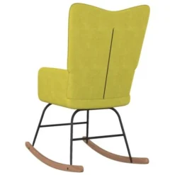 VIDAXL Sedia A Dondolo Verde In Tessuto -Negozio al dettaglio VIDAXL || HOMCOM || Songmics 92135397 4