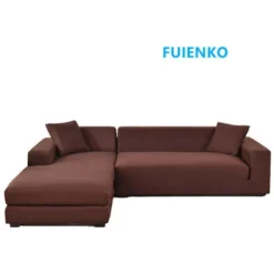 None CopridivaniFodera Per Divano A L A 3 E 2 Posti, Marrone