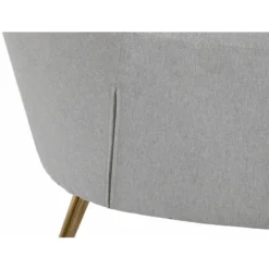 Poltrona DKD Home Decor 70 X 74 X 82,5 Cm Grigio Dorato Metallo -Negozio al dettaglio VIDAXL || HOMCOM || Songmics 93997567 3