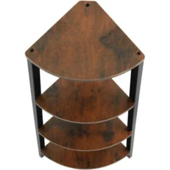 Scaffali Ad Angolo Newbridge 34 X 34 X 125 Cm - Scaffale Ad Angolo Con 4 Ripiani, Scaffale Angolare, Scaffale In Altezza -Negozio al dettaglio VIDAXL || HOMCOM || Songmics 94203183 3