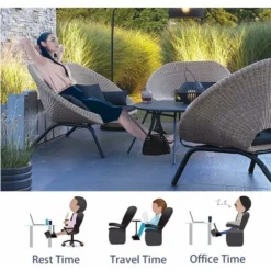 Poggiapiedi, Cuscini Per Piedi Portatili Poggiapiedi Da Viaggio Amaca Per Piedi Da Ufficio Regolabile, Prevenzione Perfetta Del Gonfiore E Del Dolore Ai Piedi -Negozio al dettaglio VIDAXL || HOMCOM || Songmics 94285711 4