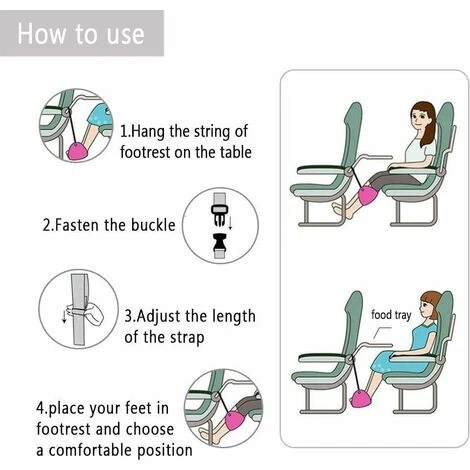 Poggiapiedi, Poggiapiedi Per Aeroplano In Memory Foam Premium, Amaca Per La Testa Poggiapiedi Da Viaggio Portatile Poggiapiedi Per Cabina Di Volo Poggiapiedi Regolabile In Altezza 5 Poggiapiedi, Poggiapiedi Per Aeroplano In Memory Foam Premium, Amaca Per La Testa Poggiapiedi Da Viaggio Portatile Poggiapiedi Per Cabina Di Volo Poggiapiedi Regolabile In Altezza - immagine 5
