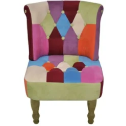 Poltrone Francesi 2 Pz Design Patchwork In Tessuto VidaXL -Negozio al dettaglio VIDAXL || HOMCOM || Songmics 947616 4