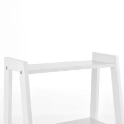 [en.casa] Scaffale A Scala Con 4 Mensole - 90x43x32cm - Bianco -Negozio al dettaglio VIDAXL || HOMCOM || Songmics 9485885 4