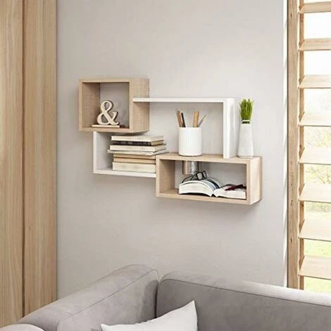 Selsey 4 Ripiani, Mensola Pensile, Marrone Chiaro, 54.0 X 87.0 X 18.0 Cm 2 Selsey 4 Ripiani, Mensola Pensile, Marrone Chiaro, 54.0 X 87.0 X 18.0 Cm - immagine 2