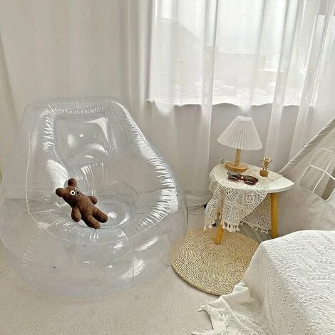 GTA Divano Gonfiabile Trasparente Per Casa, Ufficio, Esterni, Viaggi, Campeggio, Picnic, Piscina, 1 Pezzo 3 GTA Divano Gonfiabile Trasparente Per Casa, Ufficio, Esterni, Viaggi, Campeggio, Picnic, Piscina, 1 Pezzo - immagine 3