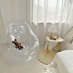 GTA Divano Gonfiabile Trasparente Per Casa, Ufficio, Esterni, Viaggi, Campeggio, Picnic, Piscina, 1 Pezzo -Negozio al dettaglio VIDAXL || HOMCOM || Songmics 95754717 3