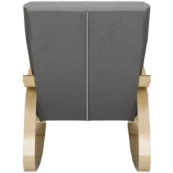 Sedia A Dondolo Poltrona Relax In Cotone Grigio Con Schienale Cuscino Ergonomici -Negozio al dettaglio VIDAXL || HOMCOM || Songmics 95796207 5