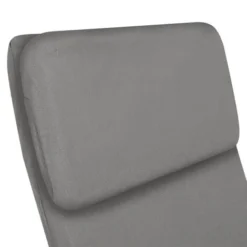 Sedia Poltrona Relax Ergonomica Rivestimento Cotone Grigio Con Borsa 2 Scomparti -Negozio al dettaglio VIDAXL || HOMCOM || Songmics 95796210 5