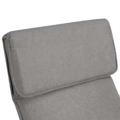 Sedia A Dondolo Poltrona Relax Cotone Grigio Schienale E Poggiapiedi Regolabile -Negozio al dettaglio VIDAXL || HOMCOM || Songmics 95796212 5