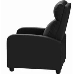 BAKAJI Poltrona Relax Massaggiante E Reclinabile Con Poggiapiedi Estraibile, Telecomando 8 Modalità, 5 Livelli Di Intensità E 2 Impostazioni Di Tempo, Sedia Comfort 2 Punti Massaggio, Ecopelle Nero -Negozio al dettaglio VIDAXL || HOMCOM || Songmics 95804246 4