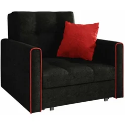 Poltrona Columbus 104, ALOVA 04 + ALOVA 46, 85x103x100cm, Arazzo, Gambe: Metallico, Mobile Già Assemblato