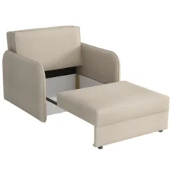 Poltrona Columbus 125, Mono 246, 85x95x98cm, Arazzo, Gambe: Metallico, Mobile Già Assemblato -Negozio al dettaglio VIDAXL || HOMCOM || Songmics 95993083 4