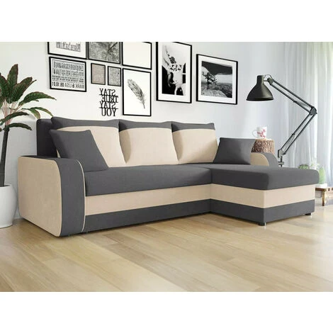 Divano Angolare Miami 195, Mikrofaza 0027 + Mikrofaza 0031, Funzione Di Sonno, Scatola Da Letto, 238x147x80cm 2 Divano Angolare Miami 195, Mikrofaza 0027 + Mikrofaza 0031, Funzione Di Sonno, Scatola Da Letto, 238x147x80cm - immagine 2