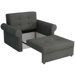 Poltrona Columbus 127, Mono 246, 85x116x98cm, Arazzo, Gambe: Metallico, Mobile Già Assemblato -Negozio al dettaglio VIDAXL || HOMCOM || Songmics 95993129 3