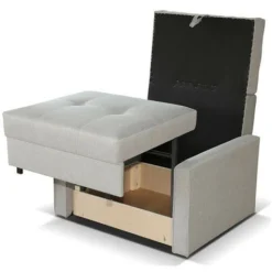 Poltrona Columbus 101, Tatum 283, 85x103x98cm, Arazzo, Gambe: Plastica, Metallico, Parzialmente Assemblati -Negozio al dettaglio VIDAXL || HOMCOM || Songmics 95993321 4