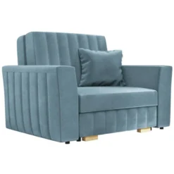 Poltrona Columbus 135, Kronos 31, 83x115x96cm, Arazzo, Gambe: Plastica, Di Legno, Mobile Già Assemblato