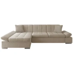 Divano Angolare Miami 138, Zetta 291 + Matana 17, Funzione Di Sonno, Scatola Da Letto, 278x161x76cm