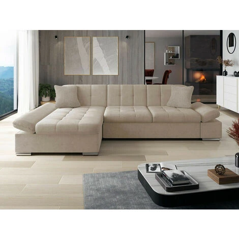 Divano Angolare Miami 138, Zetta 291 + Matana 17, Funzione Di Sonno, Scatola Da Letto, 278x161x76cm 2 Divano Angolare Miami 138, Zetta 291 + Matana 17, Funzione Di Sonno, Scatola Da Letto, 278x161x76cm - immagine 2