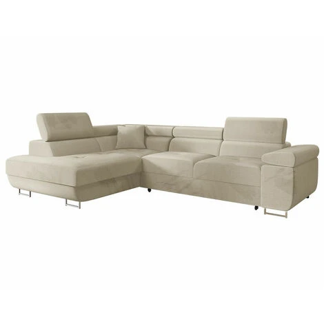 Divano Angolare Miami 292, Manila 02, Funzione Di Sonno, Scatola Da Letto, 274x203x70cm 1 Divano Angolare Miami 292, Manila 02, Funzione Di Sonno, Scatola Da Letto, 274x203x70cm